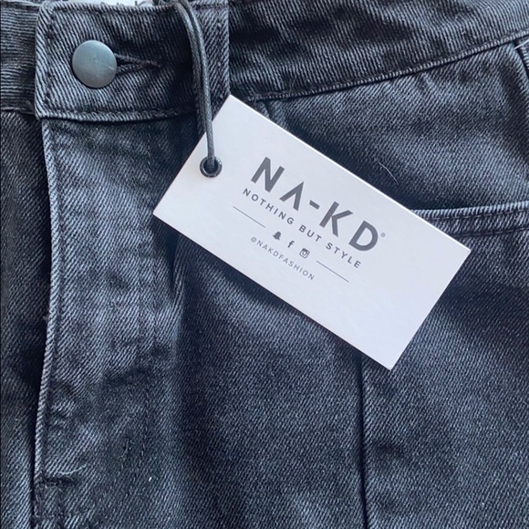 NA-KD | HIGH WAIST DENIM SKIRT - Picture 4 of 4